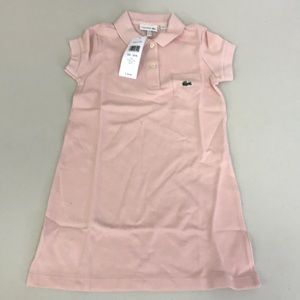 NWT Lacoste Girls Classic Pique Polo Dress (E5)